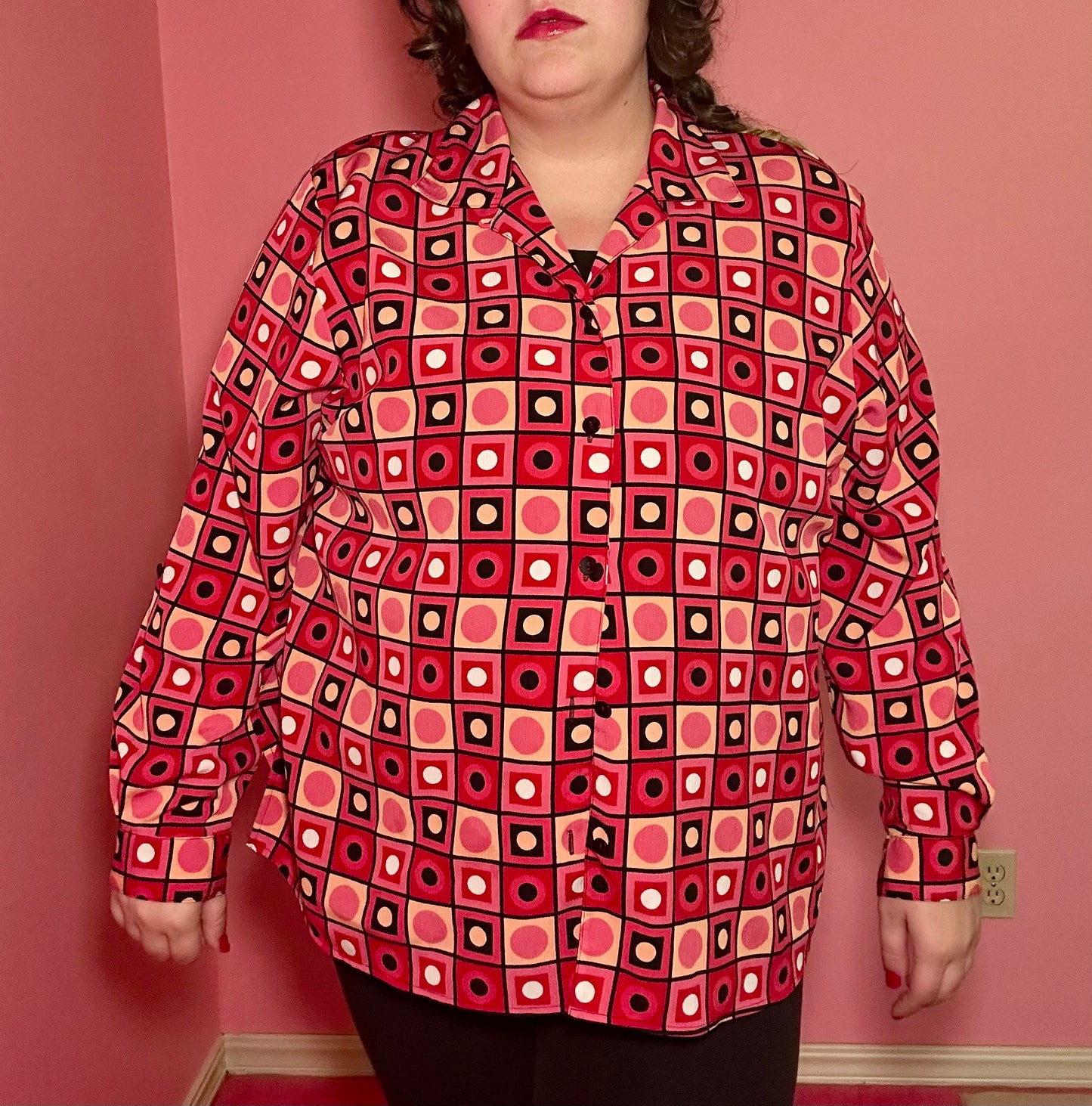 Funky Dots Blouse (2X)