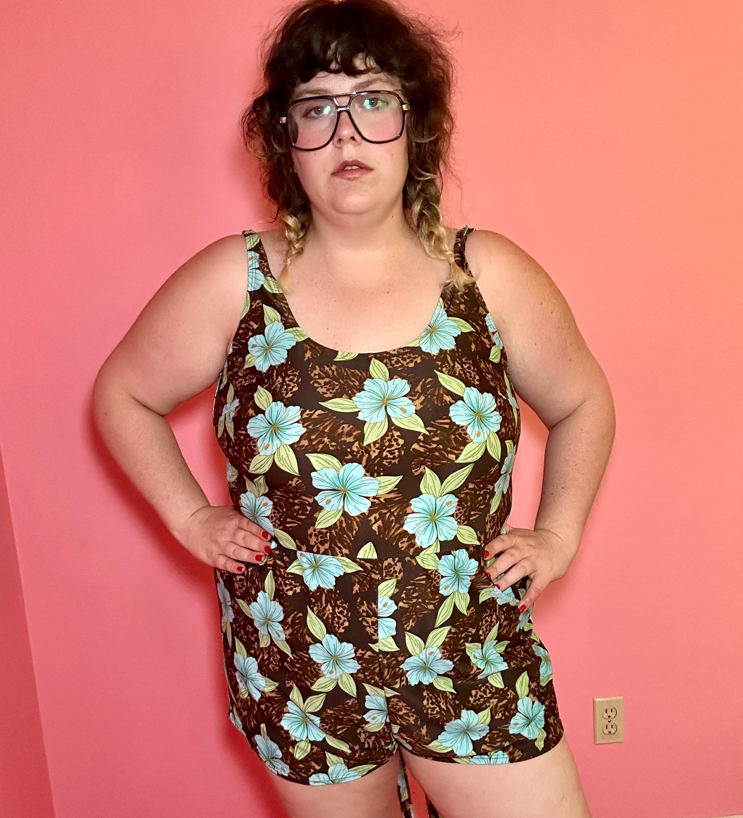 Leopard Floral Swimsuit (20)