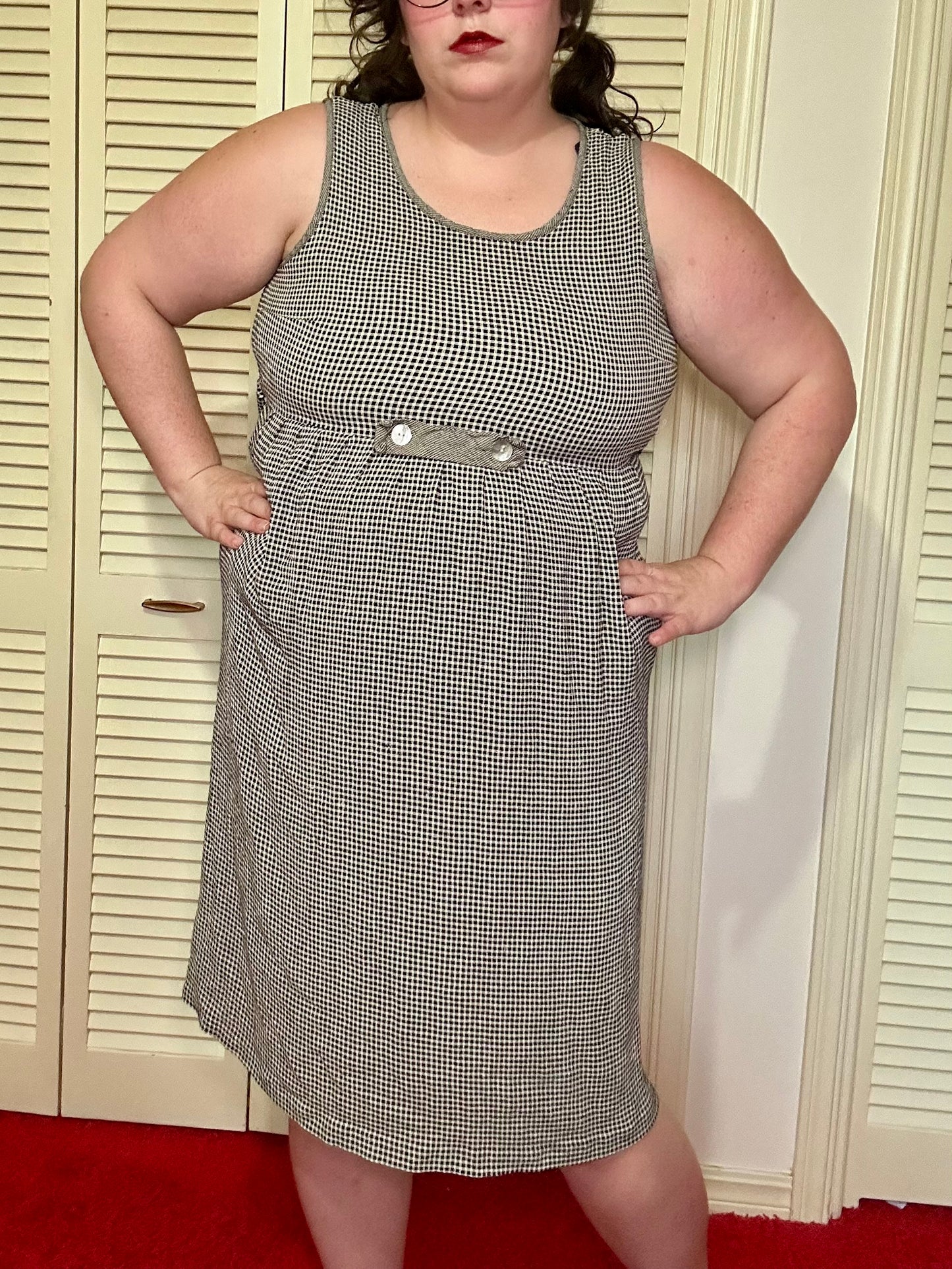 Black Gingham Dress (18)