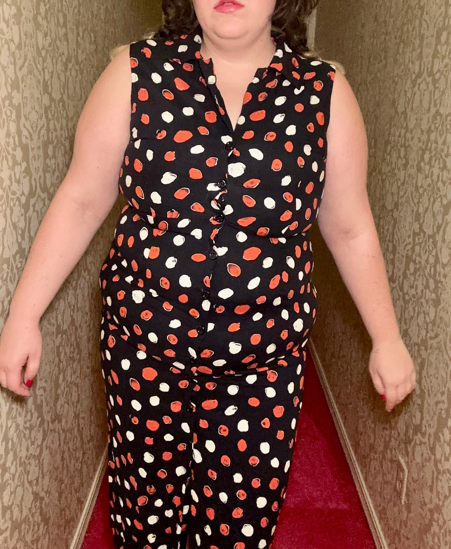 Red White and Blue Polka Dot Dress (16)