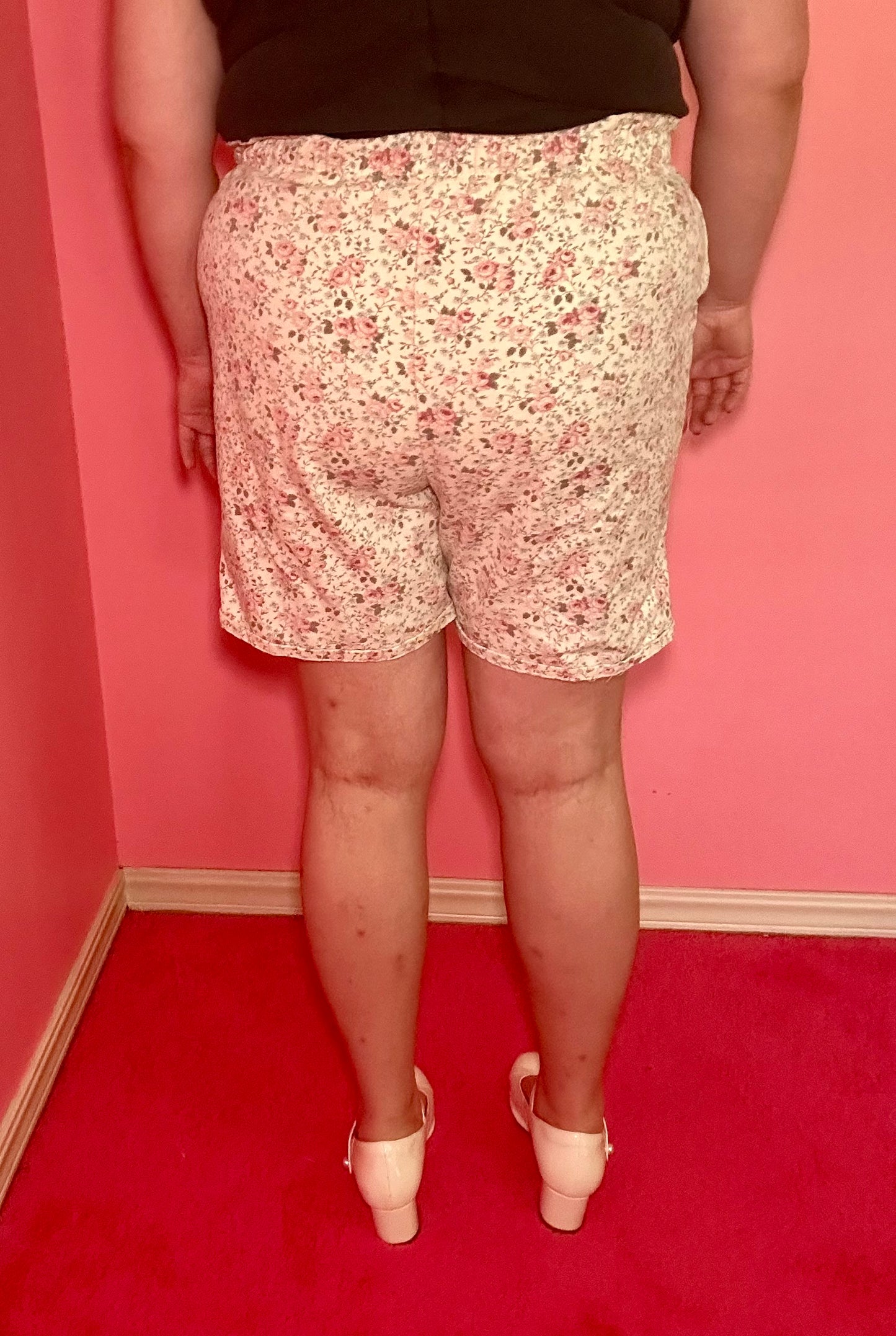 Floral Denim Shorts (20)