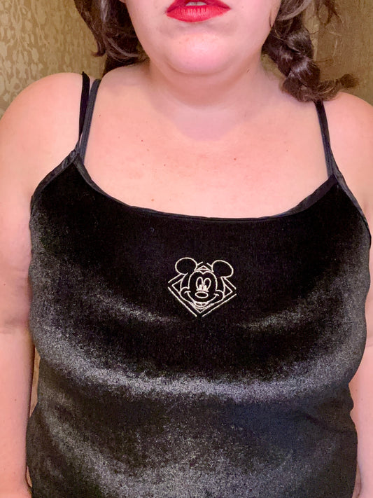 Mickey Mouse Velvet Slip Dress (XL)