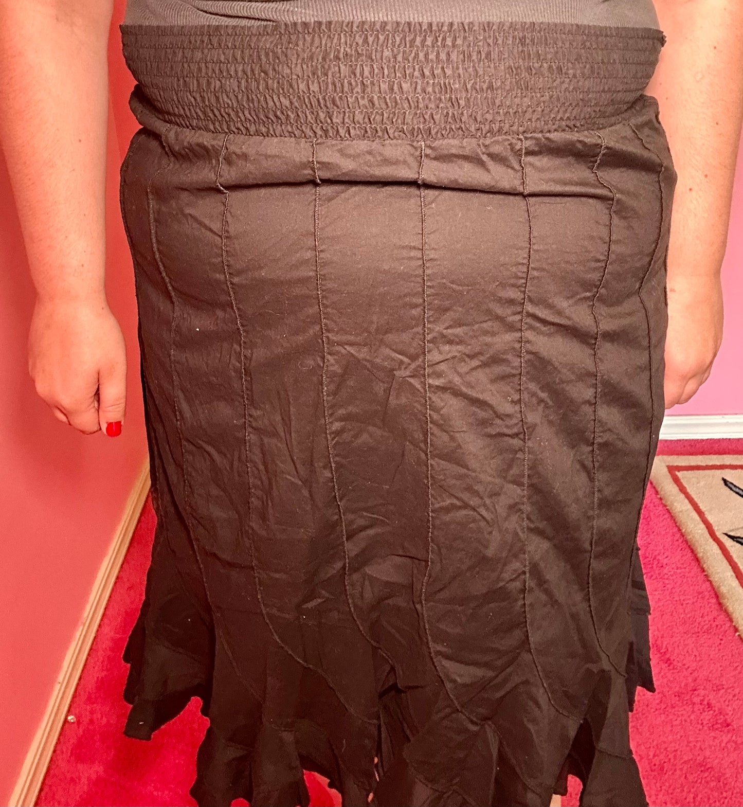 Black Boho Skirt (XXL)
