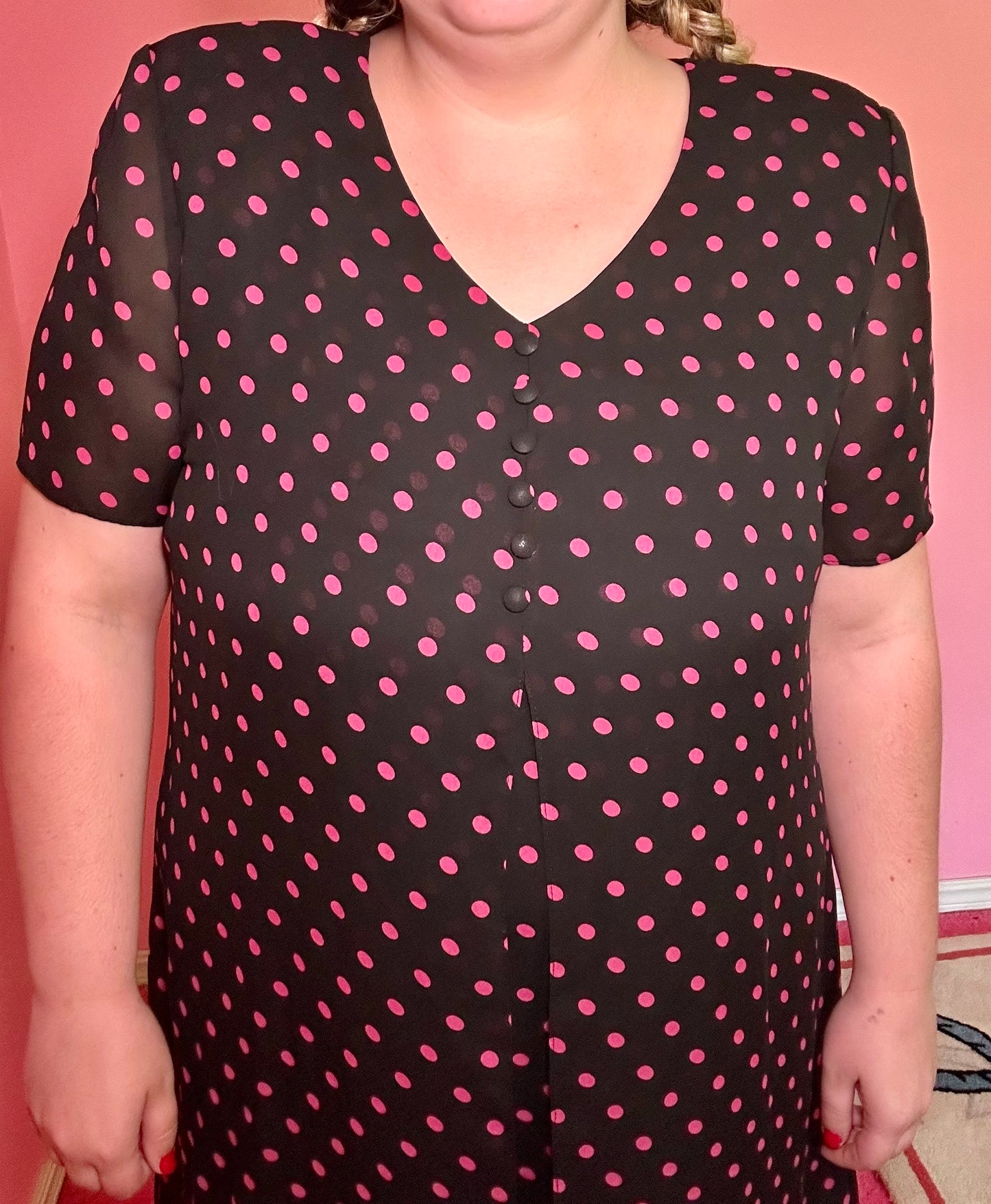 Pink Polka Dot Dress (18P)
