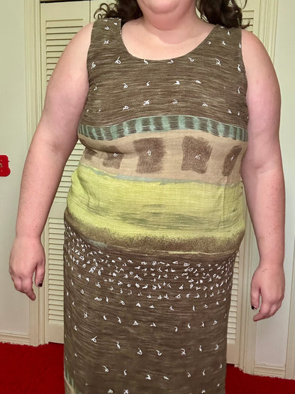 Boho Green Graphic Dress (18)