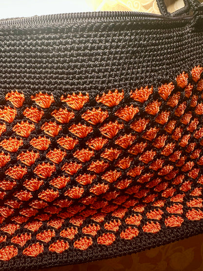 Orange Crochet Purse