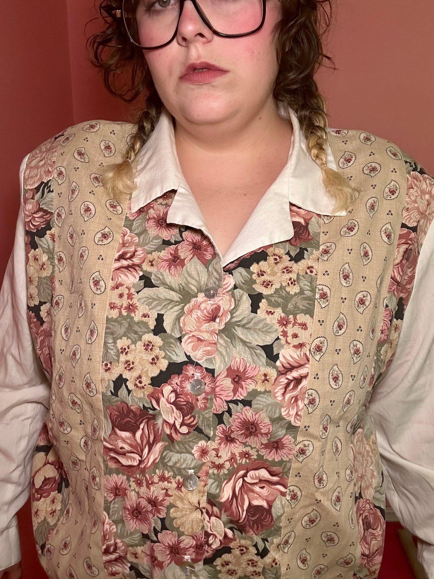 Floral Button Up (22/24W)