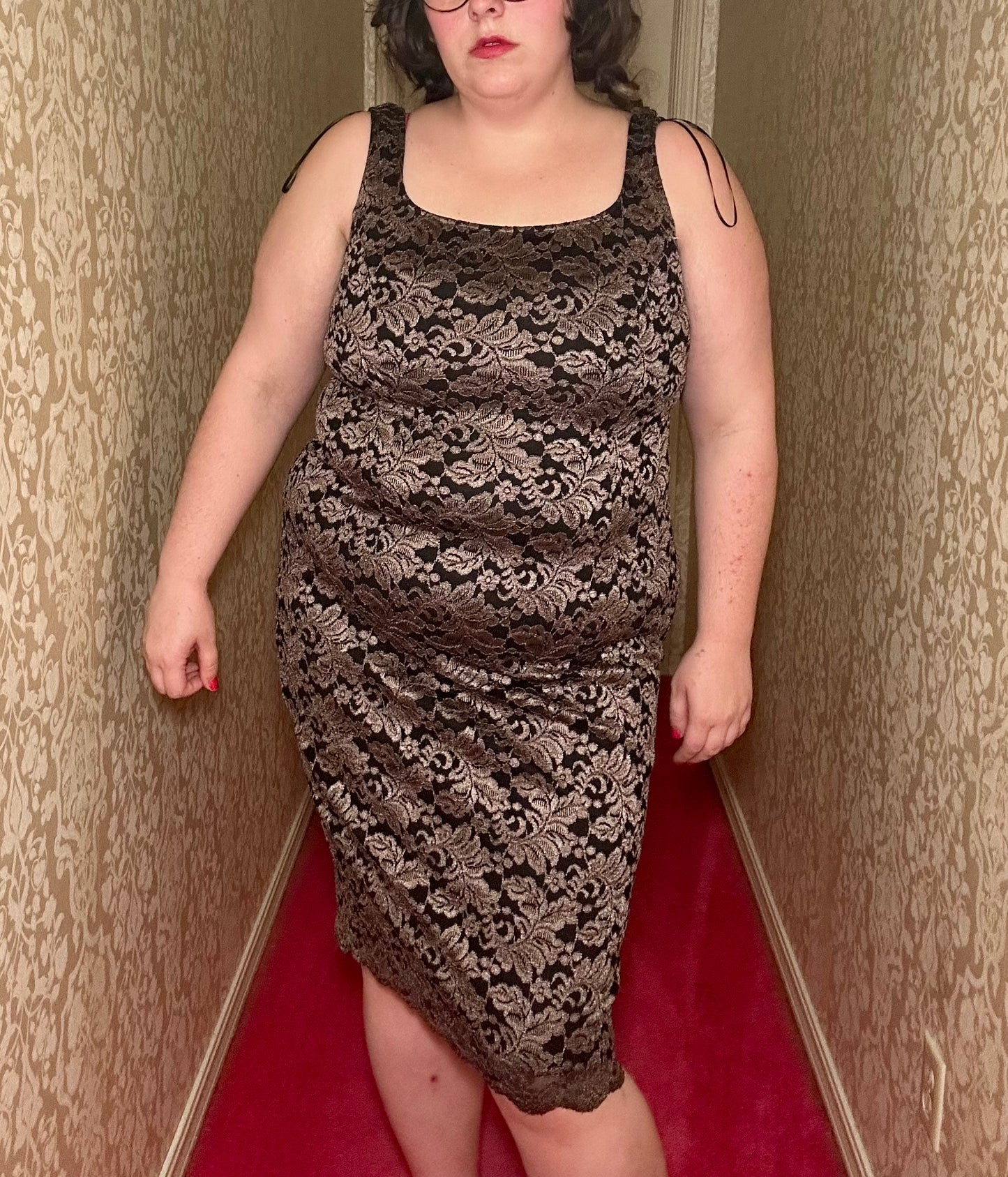 Metallic Lace Dress (14)