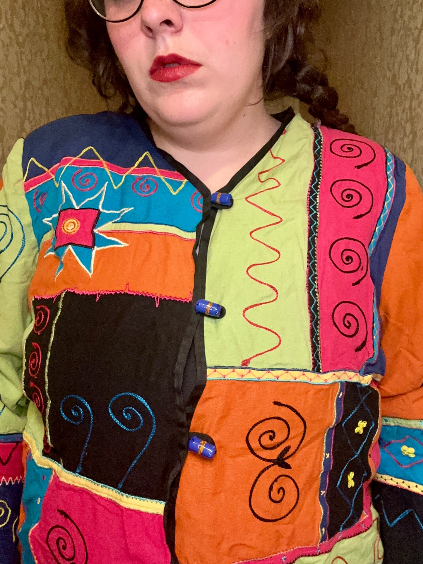 Whimsy Color Block Jacket (1X)