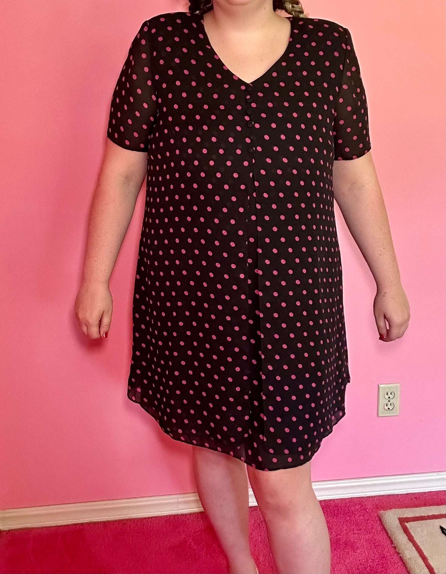 Pink Polka Dot Dress (18P)