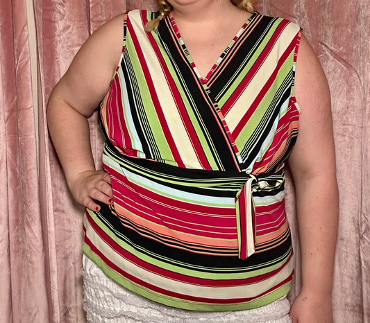 Y2K Striped Top (2X)