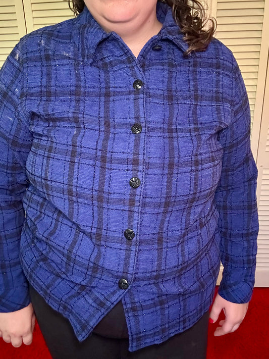 Blue Sparkle Plaid Jacket (16)