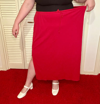 Ribbed Red Skirt (26/28)
