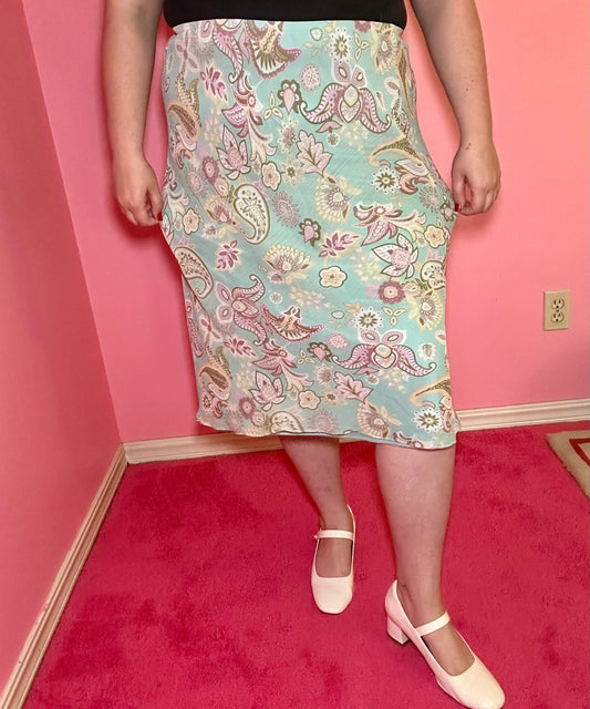 Pastel Paisley Skirt (18)