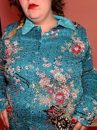 Cherry Blossom Button Up (XXL)