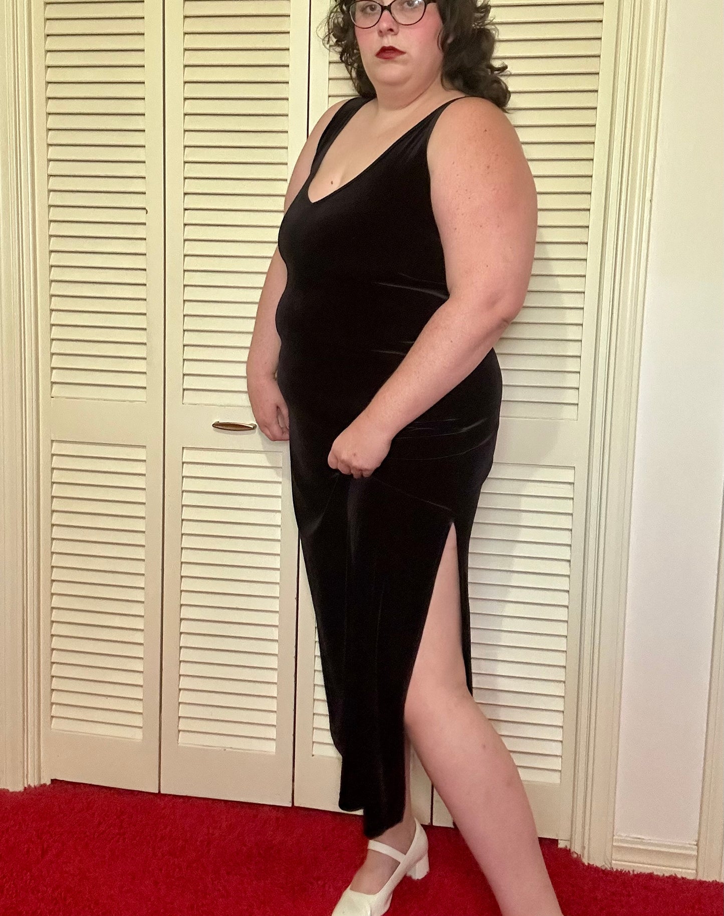 Black Velvet Dress (XL)