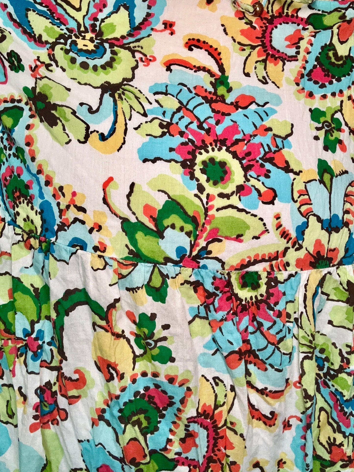 Bright Floral Tiered Skirt (XXL)