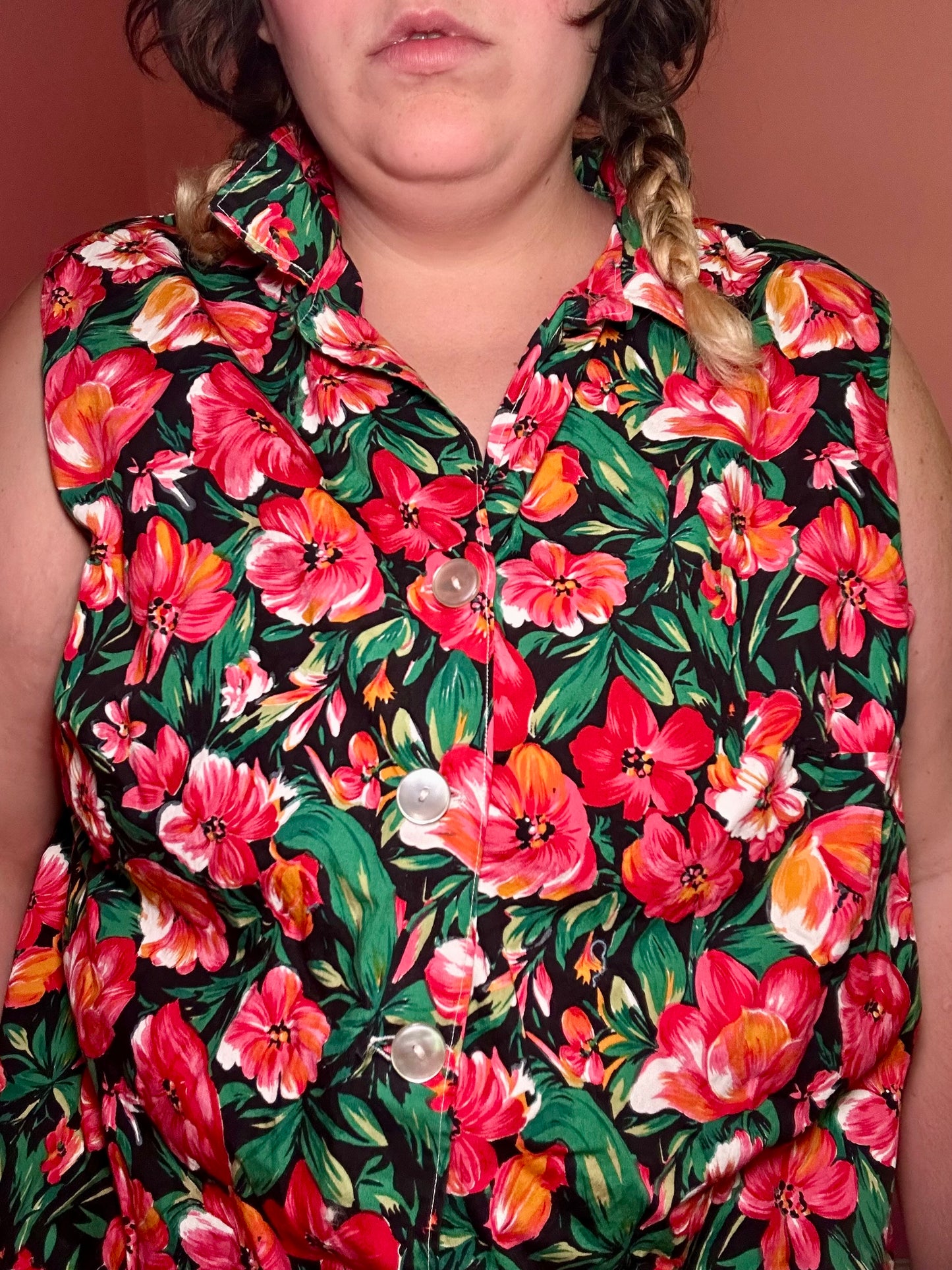 Tropical Floral Tank Top (3X)