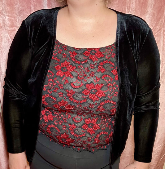 Goth Velvet Top (M)