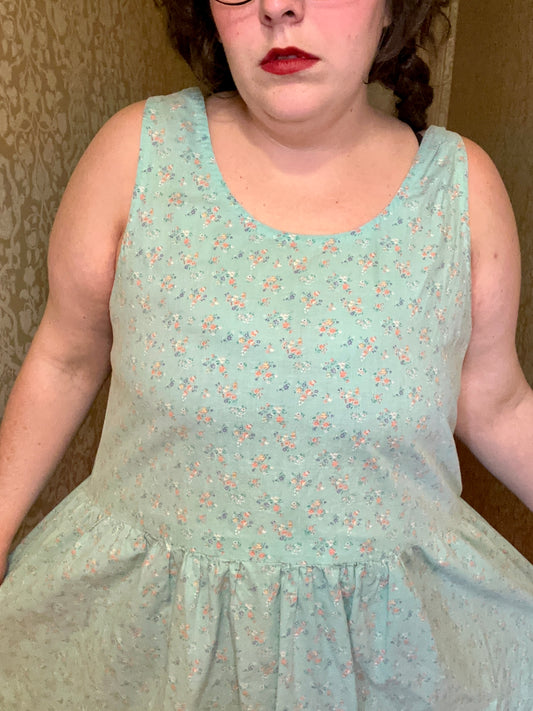 Teal Floral Dress (18/20)