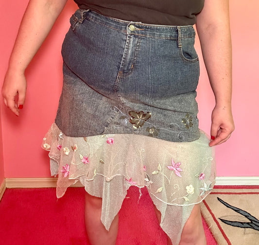 Denim Fairy y2k Skirt (XXL)