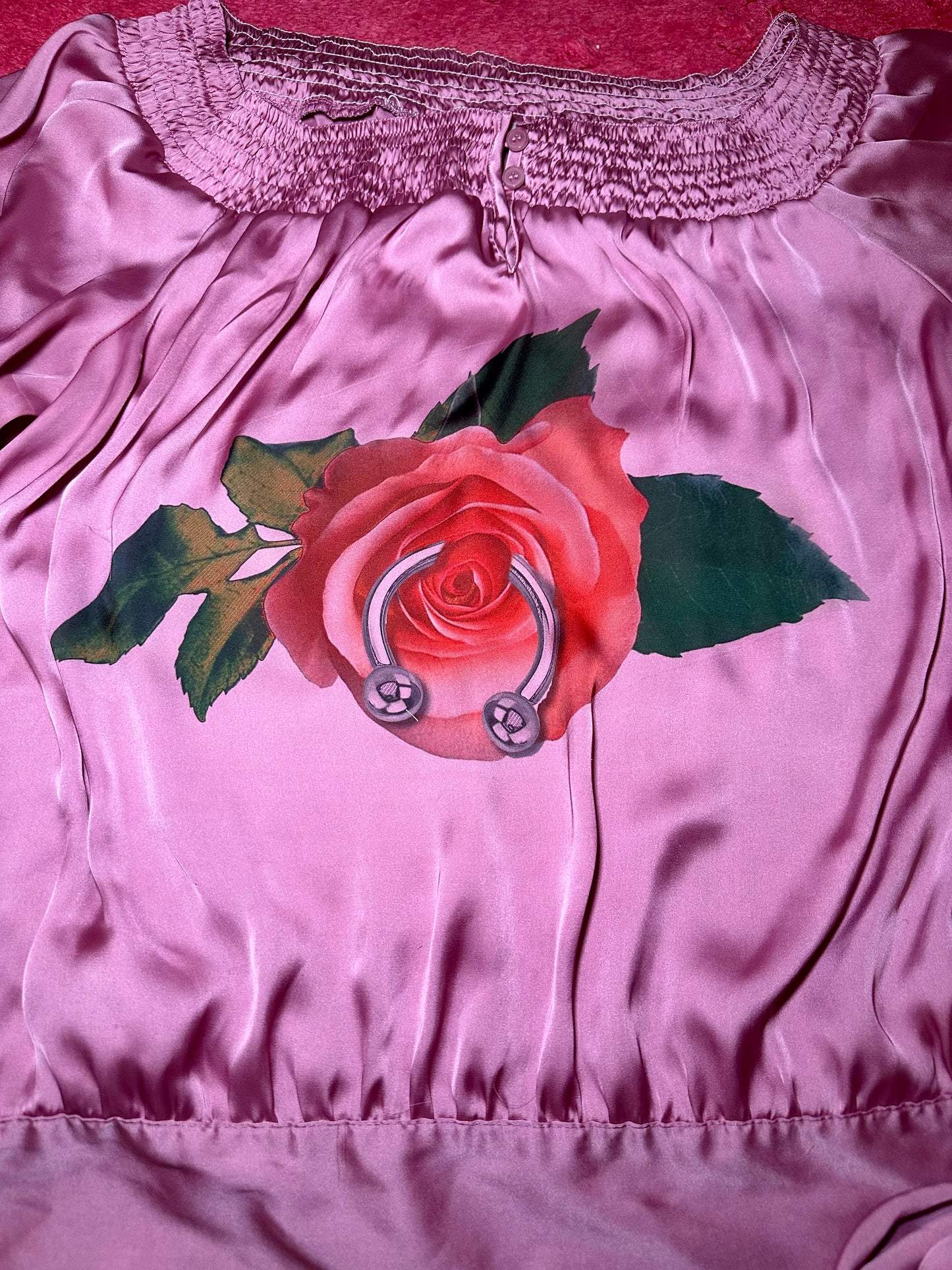 Pierced Rose Blouse (XL)