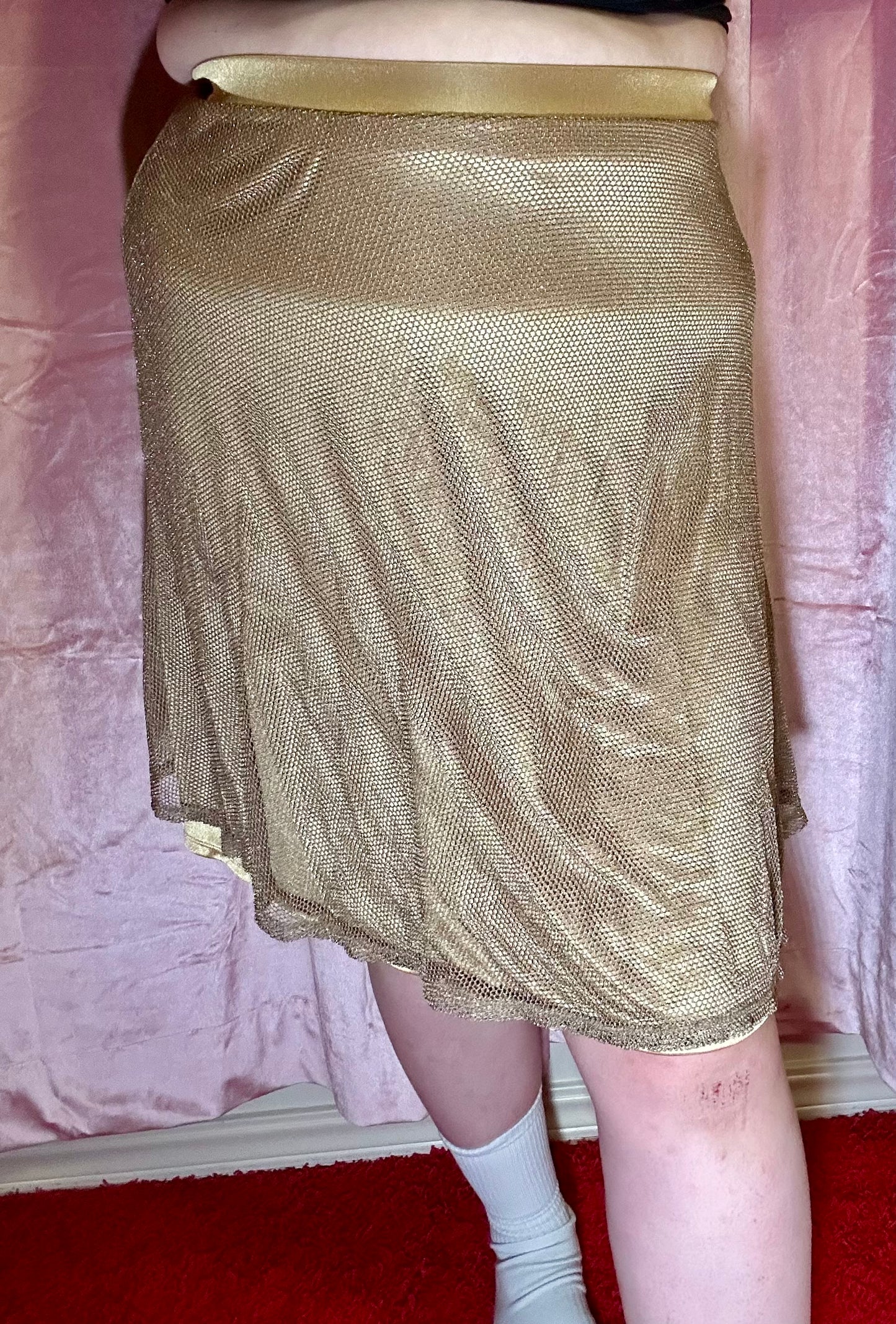 Gold metallic Skirt (XL)
