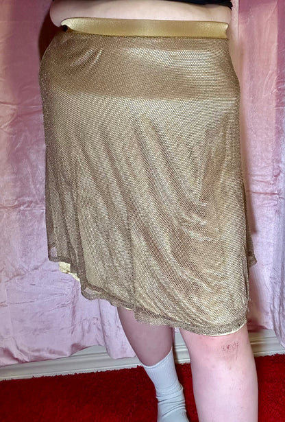 Gold metallic Skirt (XL)