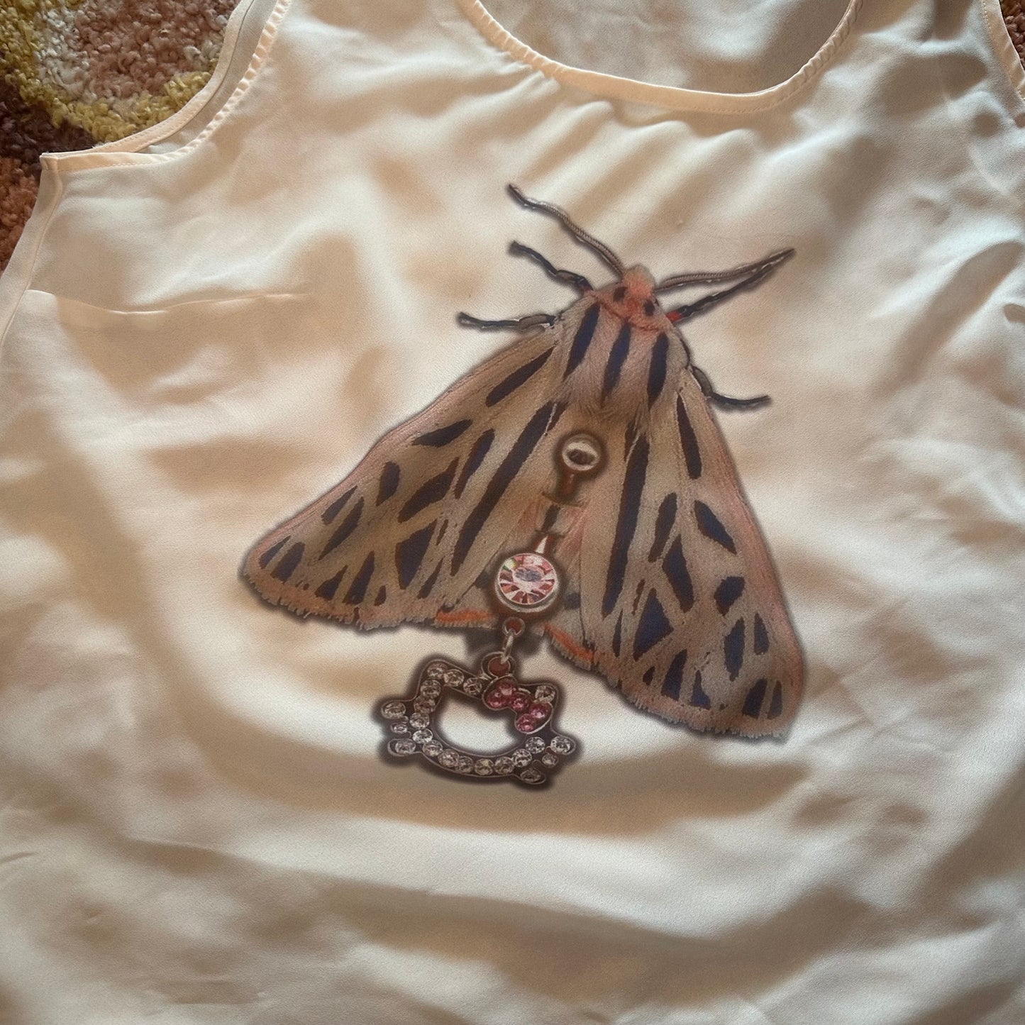 Sheer Pierced Moth Top (2X)