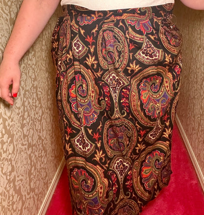 Dark Paisley Skirt (14)