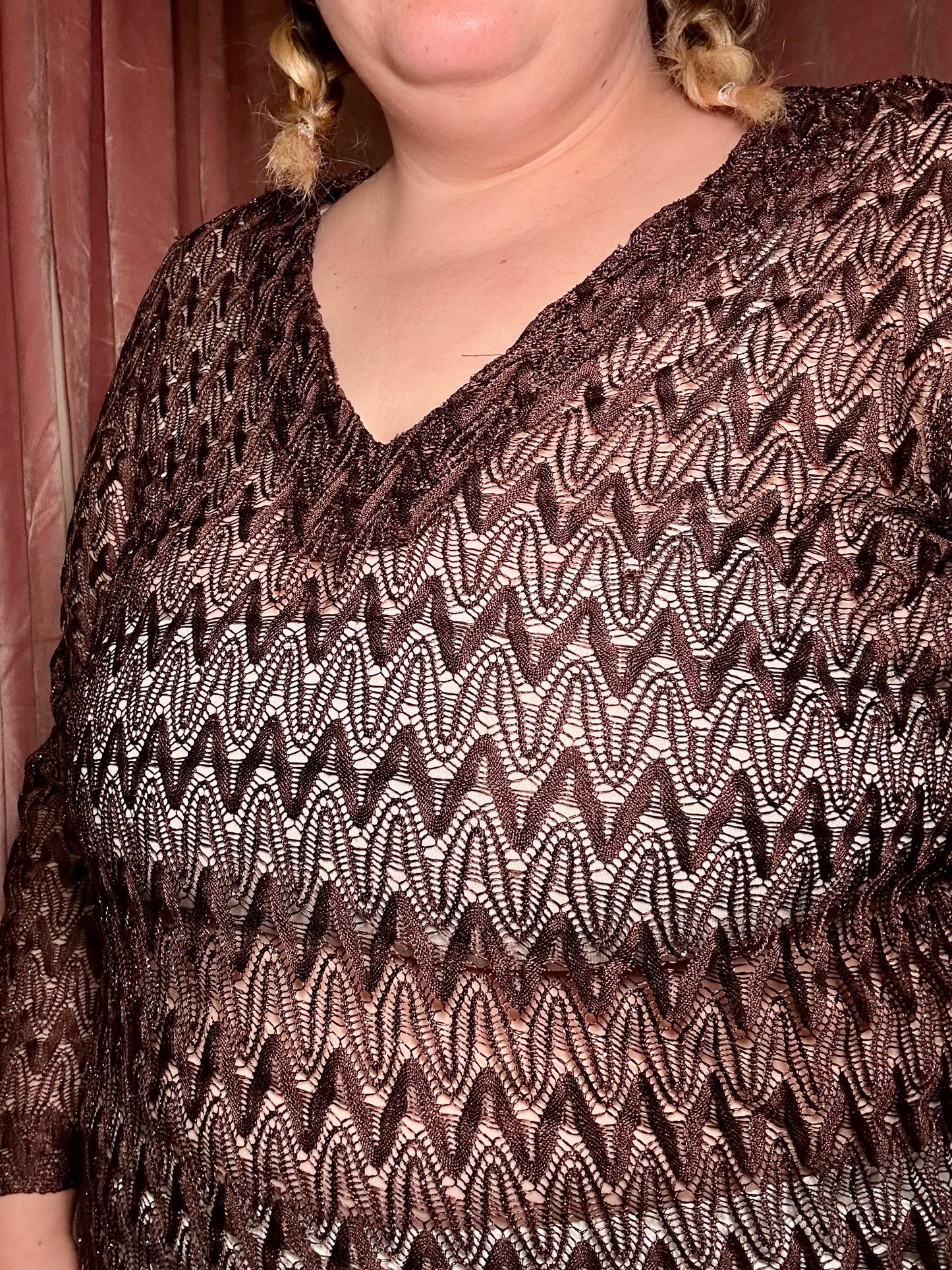 Brown Beach Blouse (16W)