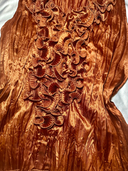 Brown Ruffle Top (L)
