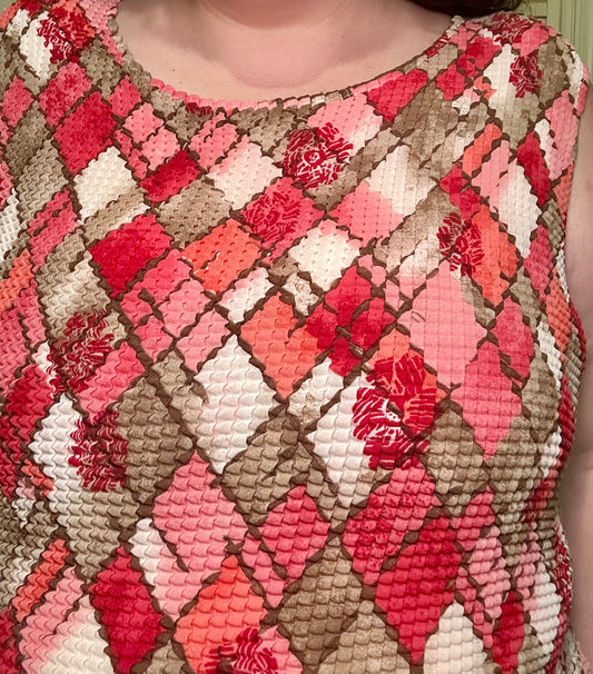 Textured Popcorn Tile Blouse (XXL)
