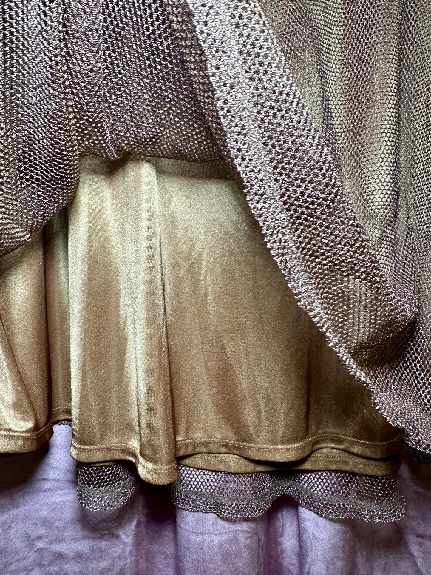 Gold metallic Skirt (XL)