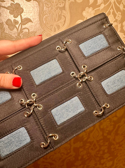 Denim Grommet Clutch