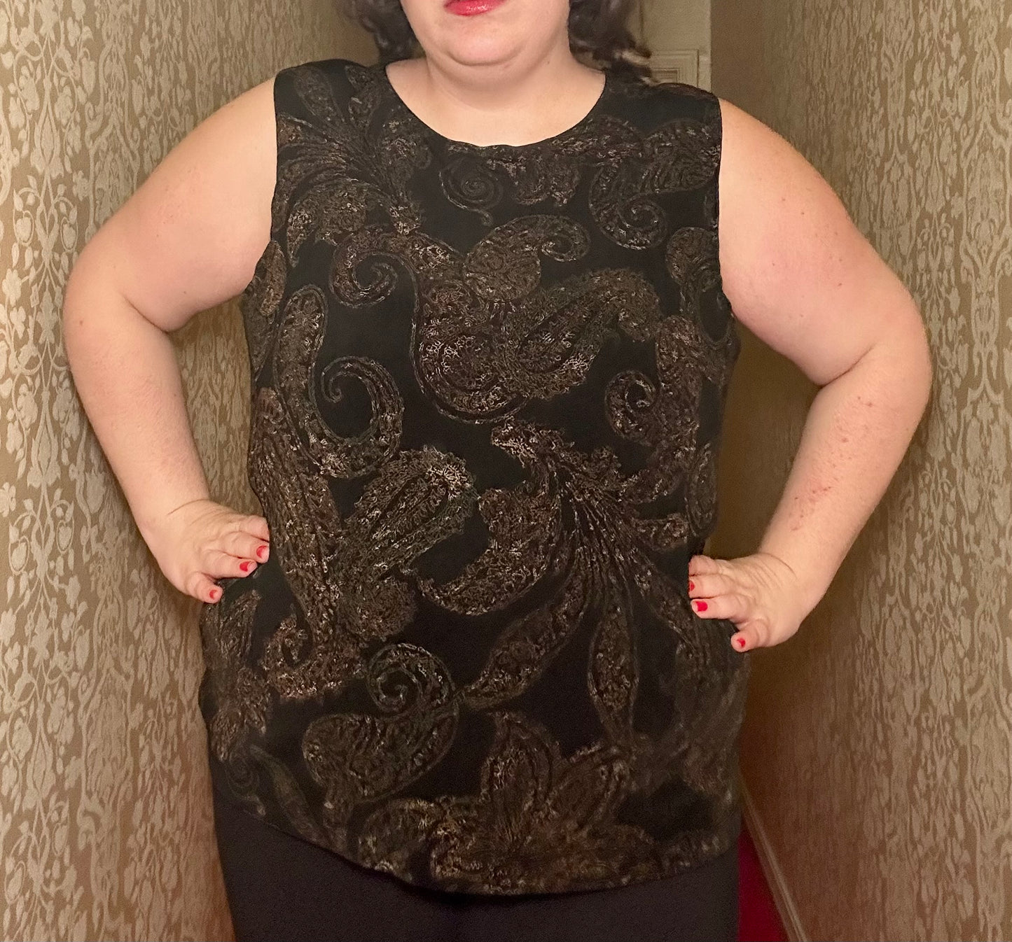 Dark Paisley Shirt (2X)