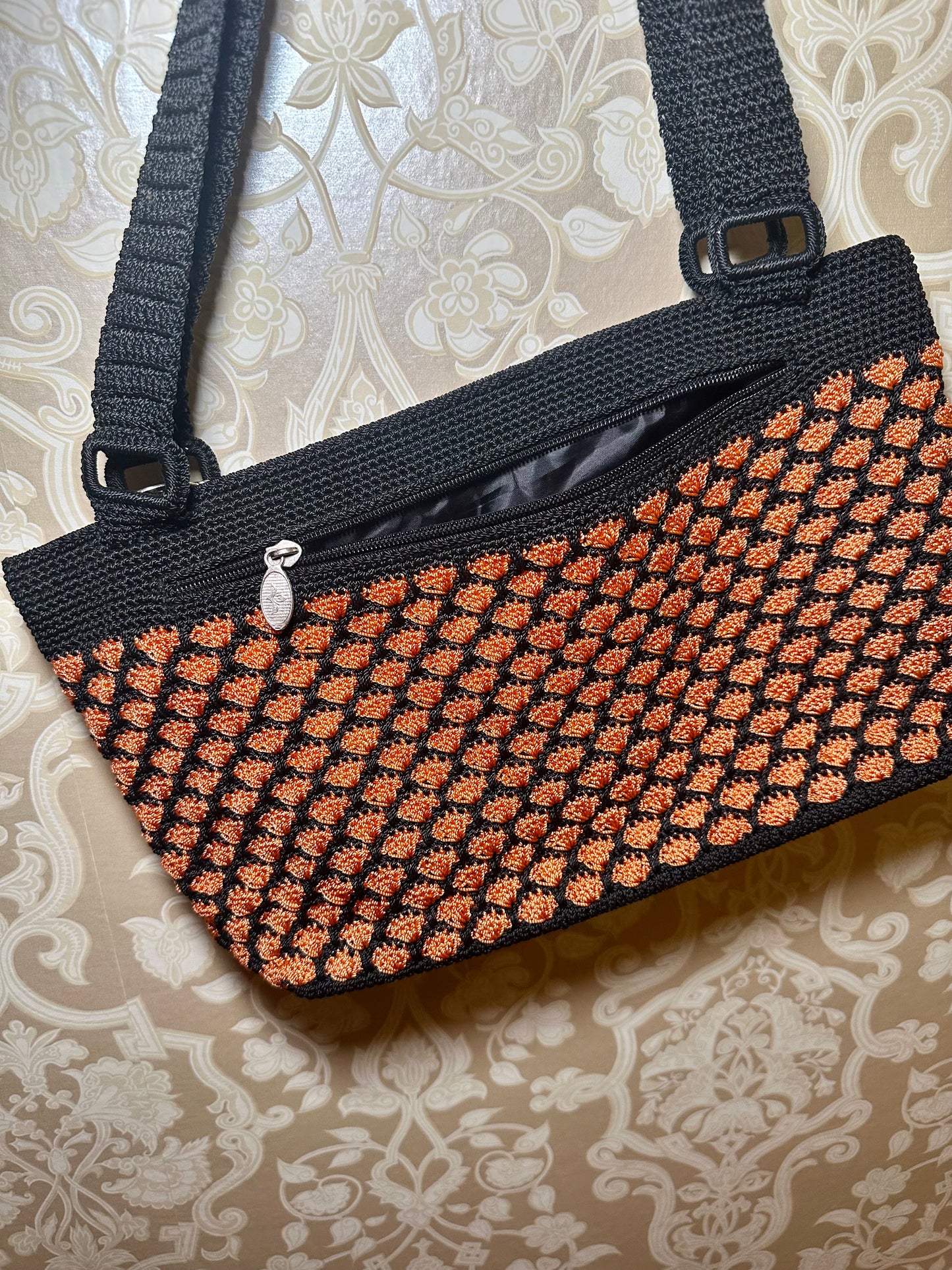 Orange Crochet Purse