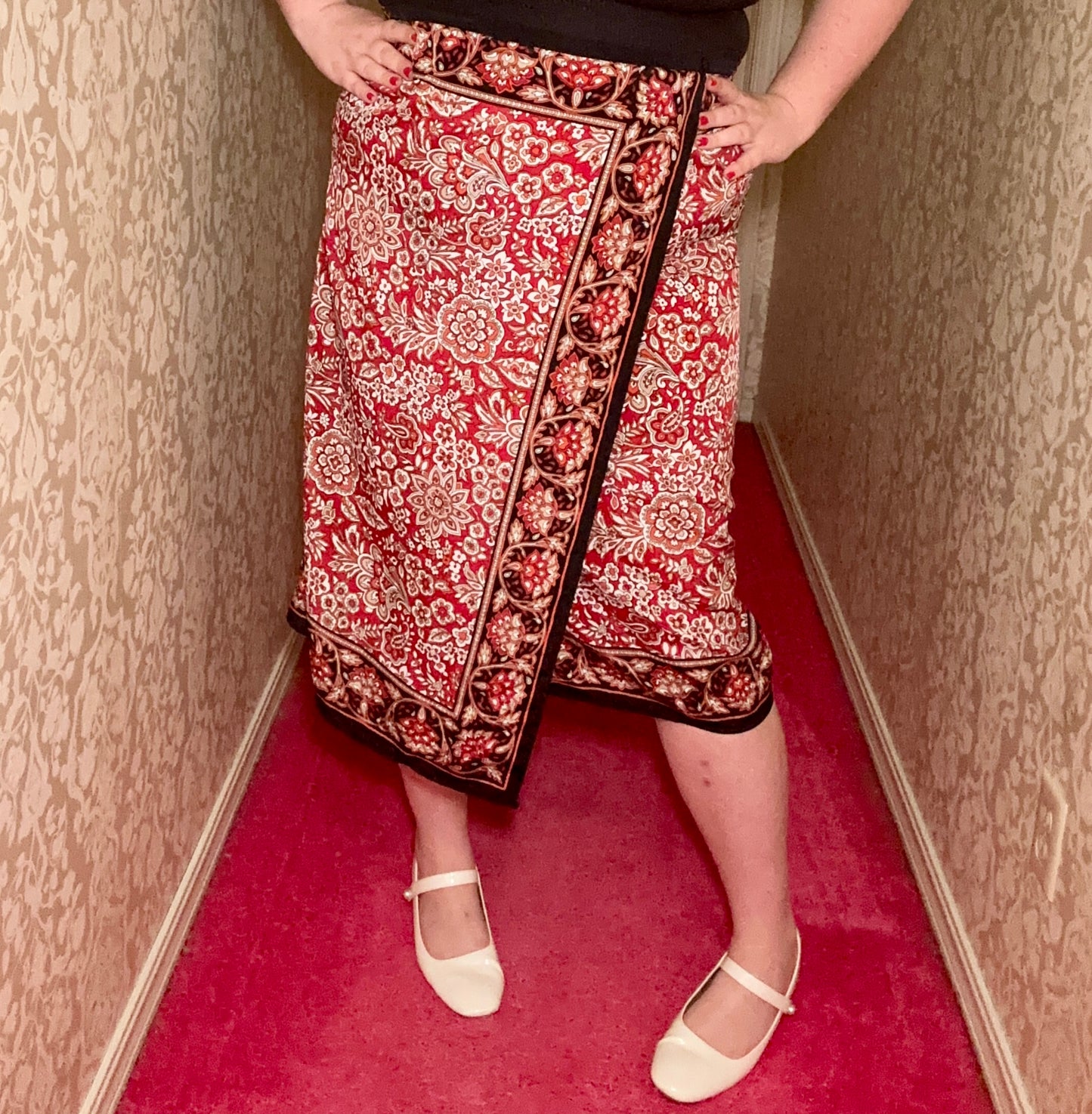 Red Paisley Skirt (16)
