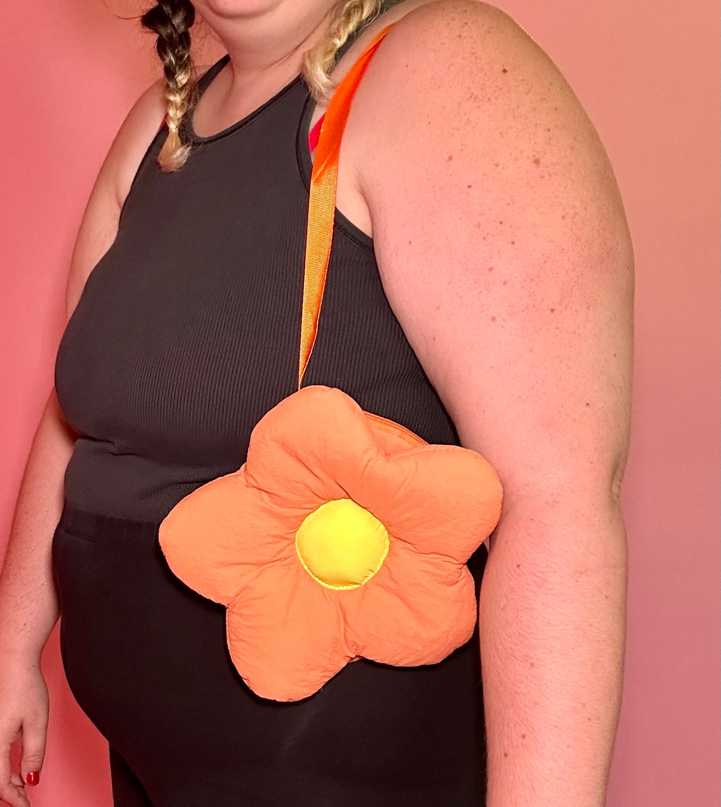 Orange Flower Purse