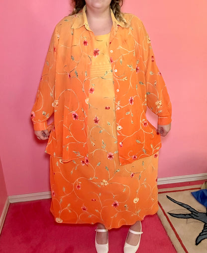 Orange Floral Set (22/24)