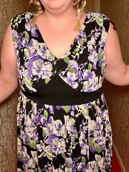 Purple floral Dress (20W)