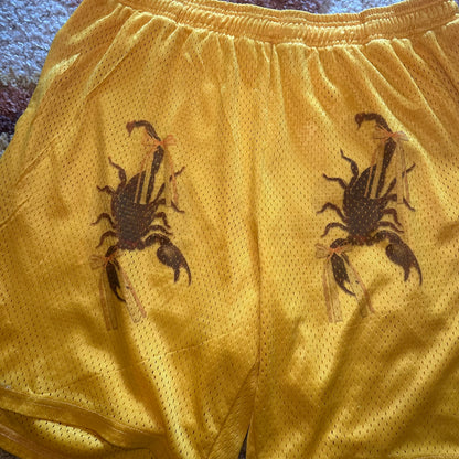 Yellow Scorpion Basketball Shorts (XL)