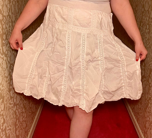 White Boho Skirt (26/28)