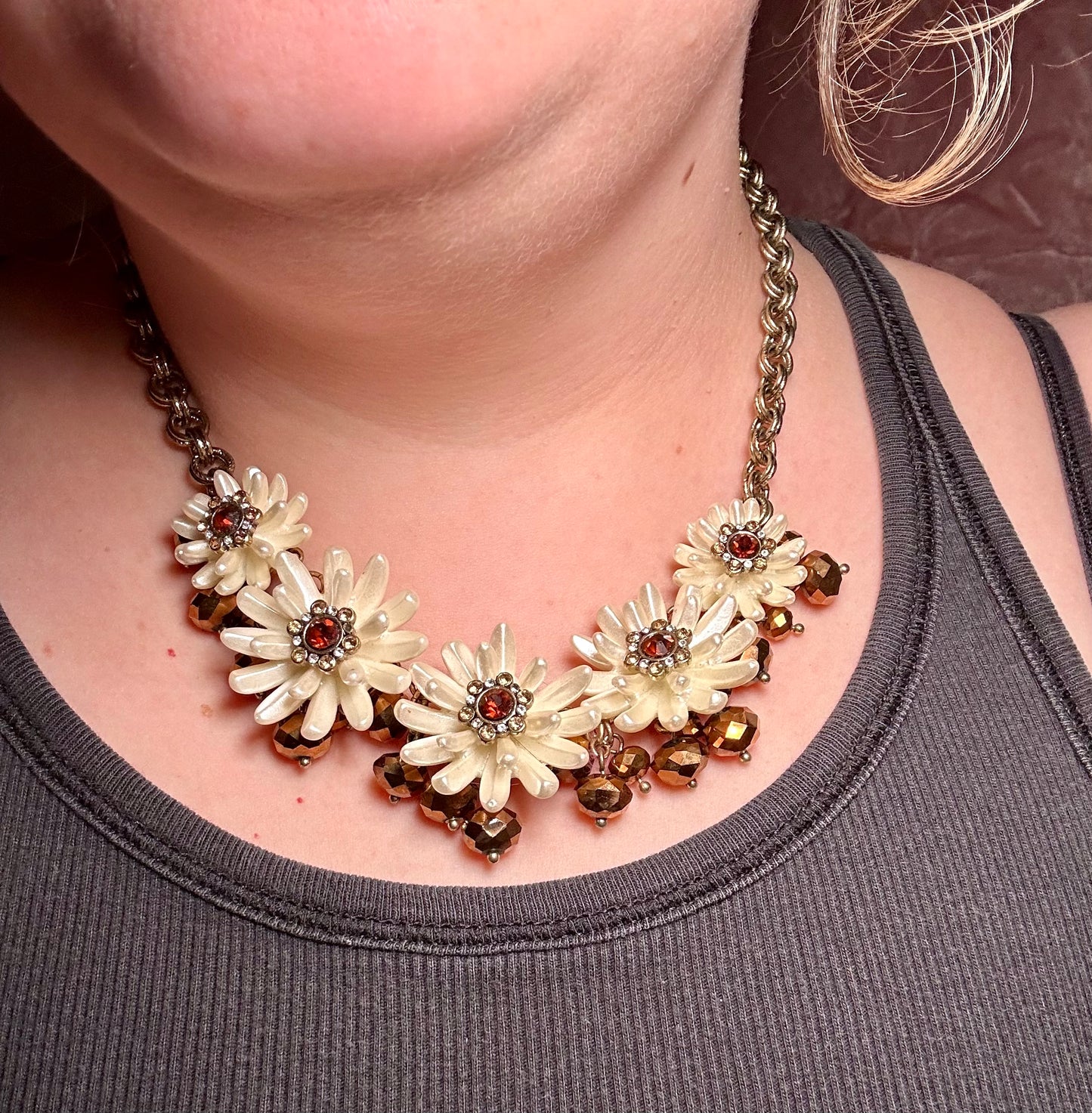 Betsey Johnson Daisy Necklace