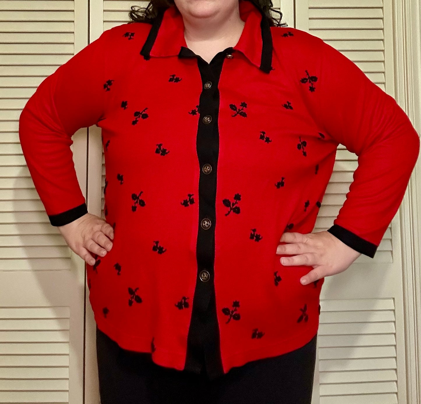 Red Rose Cardigan (XXL)