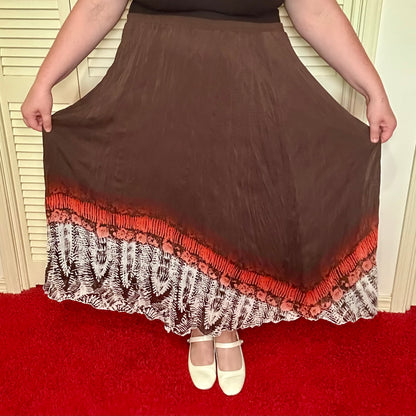 Brown Boho Ombré Skirt (26/28W)
