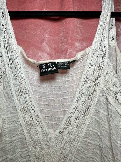 White Beachy Dress (XL)