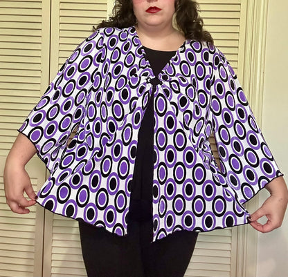 Groovy Purple Blouse (1X)