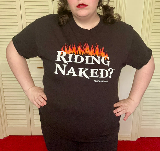 Riding Naked ? Biker T-Shirt (XL)