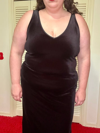 Black Velvet Dress (XL)